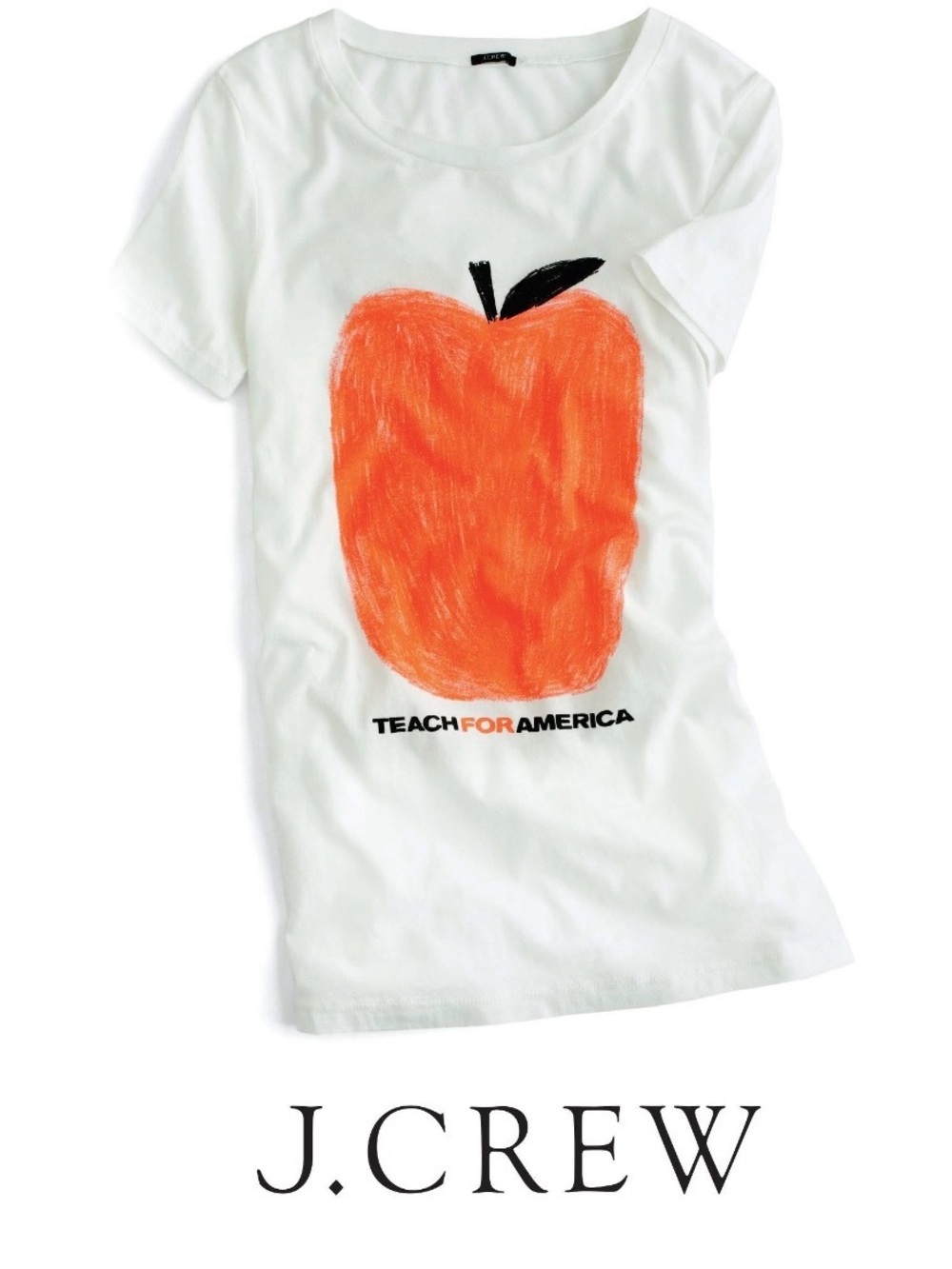 J. Crew Large Teach For America Apple Shirt